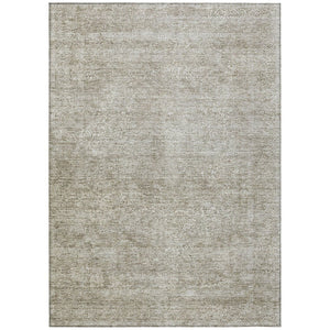 HomeRoots 5' Linen and Gray Floral Area Rug - Stylish Indoor Outdoor Design for High-Traffic Spaces 5' X 8' 605742