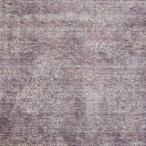 Homeroots 3' Beautiful Linen And Gray Floral Washable Area Rug For Indoor And Outdoor Spaces, Durable Design 10' X 14' Polyester 605752
