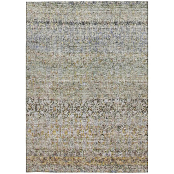 Homeroots 3' Vibrant Floral Washable Indoor Outdoor Area Rug - Durable, Stain Resistant, Perfect For Any Space 3' X 5' Polyester 605753