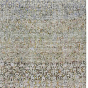 Homeroots 3' Vibrant Floral Washable Indoor Outdoor Area Rug - Durable, Stain Resistant, Perfect For Any Space 5' X 8' Polyester 605754