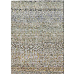 Homeroots 3' Vibrant Floral Washable Indoor Outdoor Area Rug - Durable, Stain Resistant, Perfect For Any Space 9' X 12' Polyester 605757