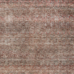 Homeroots 3' Artichoke Green Brown Gray Striped Washable Area Rug For Indoor And Outdoor Spaces, Durable Design 3' X 5' Polyester 605765