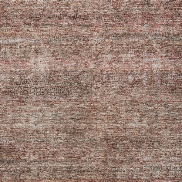 Homeroots 3' Artichoke Green Brown Gray Striped Washable Area Rug For Indoor And Outdoor Spaces, Durable Design 5' X 8' Polyester 605766