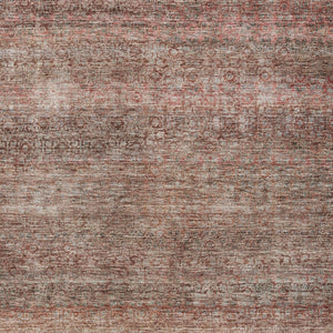 Homeroots 3' Artichoke Green Brown Gray Striped Washable Area Rug For Indoor And Outdoor Spaces, Durable Design 10' X 14' Polyester 605770