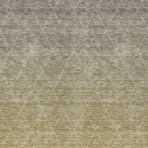 Homeroots 3' Artichoke Green Geometric Area Rug - Stylish, Washable & Durable For Indoor Or Outdoor Spaces 9' X 12' Polyester 605793