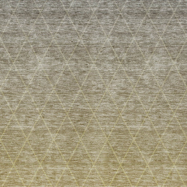 Homeroots 3' Artichoke Green Geometric Area Rug - Stylish, Washable & Durable For Indoor Or Outdoor Spaces 9' X 12' Polyester 605793