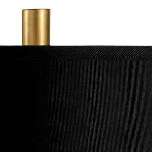 Wildwood Dazzling Hand-Finished Table Lamp In Antique Gold Leaf — Geometric Mid-Century Iron Sculpture, 33" H 60580