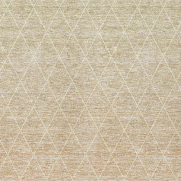 Homeroots 3' Artichoke Green Geometric Area Rug - Stylish, Washable & Durable For Indoor Or Outdoor Spaces 5' X 8' Polyester 605802