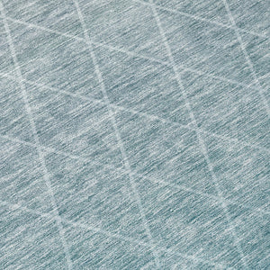 Homeroots 3' Artichoke Green Geometric Area Rug - Stylish, Washable & Durable For Indoor Or Outdoor Spaces 8' Round Polyester 605809