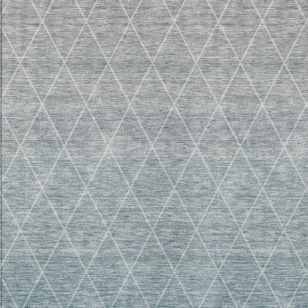 Homeroots 3' Artichoke Green Geometric Area Rug - Stylish, Washable & Durable For Indoor Or Outdoor Spaces 10' X 14' Polyester 605812