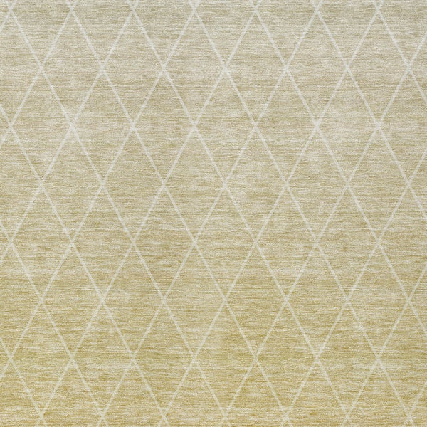 Homeroots 3' Artichoke Green Geometric Area Rug - Stylish, Washable & Durable For Indoor Or Outdoor Spaces 8' X 10' Polyester 605822