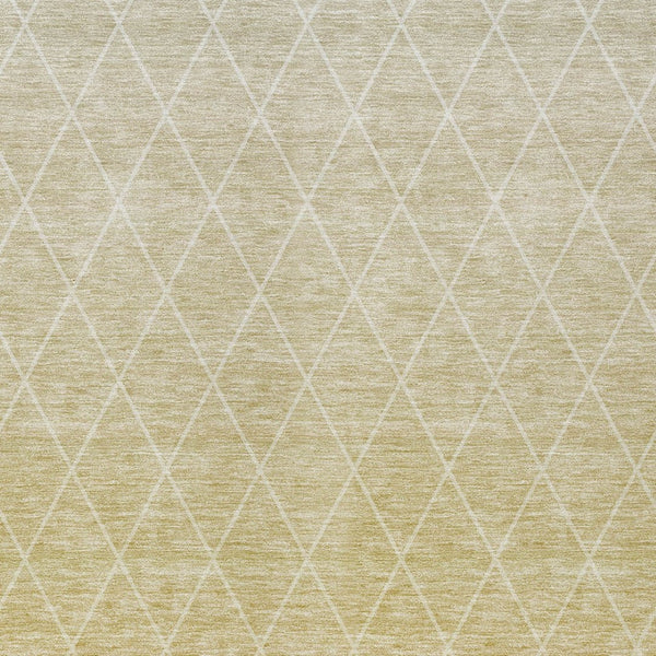 Homeroots 3' Artichoke Green Geometric Area Rug - Stylish, Washable & Durable For Indoor Or Outdoor Spaces 9' X 12' Polyester 605823