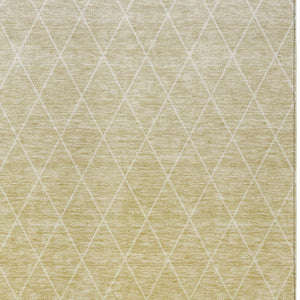 Homeroots 3' Artichoke Green Geometric Area Rug - Stylish, Washable & Durable For Indoor Or Outdoor Spaces 10' X 14' Polyester 605824