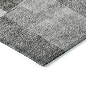 Homeroots 3' Artistic Eggplant Black And Lavender Geometric Washable Rug For Indoor Or Outdoor Spaces 9' X 12' Polyester 605865