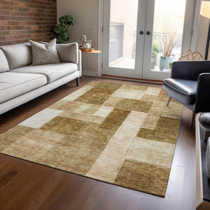 Homeroots 3' Artistic Eggplant Black And Lavender Geometric Washable Rug For Indoor Or Outdoor Spaces 9' X 12' Polyester 605877