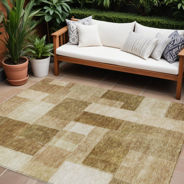 Homeroots 3' Artistic Eggplant Black And Lavender Geometric Washable Rug For Indoor Or Outdoor Spaces 10' X 14' Polyester 605878