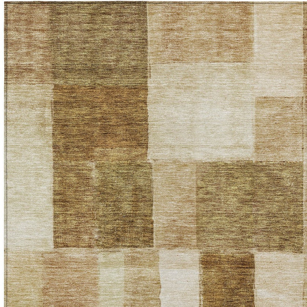 Homeroots 3' Artistic Eggplant Black And Lavender Geometric Washable Rug For Indoor Or Outdoor Spaces 10' X 14' Polyester 605878