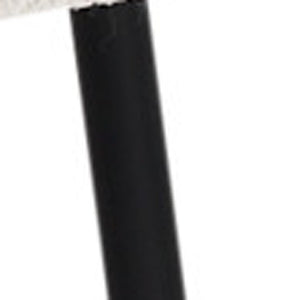 HomeRoots Cream Boucle Dining Side Chair with Black Metal Legs - Modern, Comfortable Accent for Any Space 605885