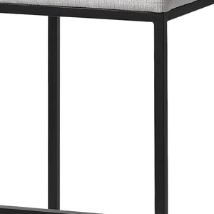 HomeRoots 30" Contemporary White Upholstered Backless Bar Stool with Black Iron Frame for Stylish Spaces 605917