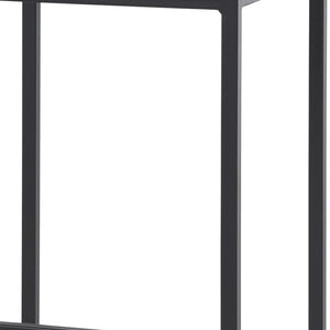 HomeRoots 30" Gray Upholstered Backless Bar Stool with Black Iron Base - Chic, Space-Saving Design for Modern Homes 605926