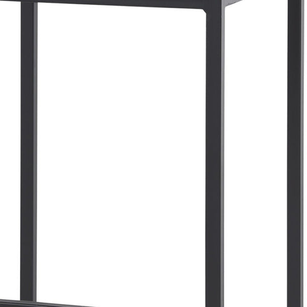 HomeRoots 30" Gray Upholstered Backless Bar Stool with Black Iron Base - Chic, Space-Saving Design for Modern Homes 605926