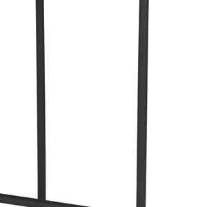 HomeRoots 26" Rustic Mango Wood and Black Iron Backless Counter Stool - Stylish Space-Saving Design for Home 605940