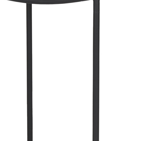 HomeRoots 26" Backless Counter Height Bar Chair - Solid Wood & Iron, Rustic Industrial Style for Modern Spaces 605942