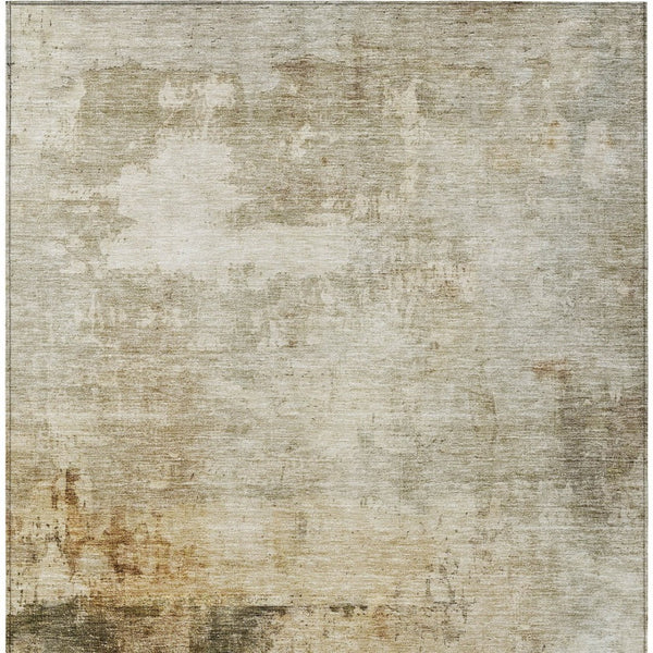 Homeroots 3' Artistic Black And Copper Abstract Washable Area Rug For Indoor And Outdoor Elegance 5' X 8' Polyester 605948