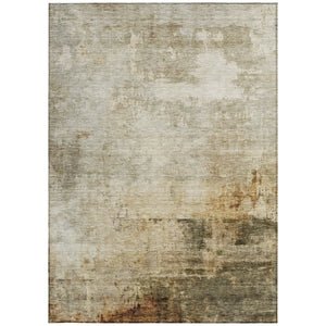 Homeroots 3' Artistic Black And Copper Abstract Washable Area Rug For Indoor And Outdoor Elegance 10' X 14' Polyester 605952
