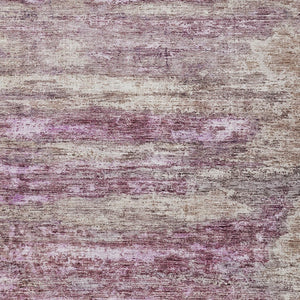 Homeroots 3' Blush Brown And Beige Abstract Washable Area Rug For Indoor And Outdoor Spaces, Durable Design 3' X 5' Polyester 605967