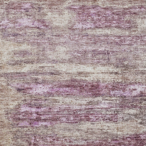 Homeroots 3' Blush Brown And Beige Abstract Washable Area Rug For Indoor And Outdoor Spaces, Durable Design 5' X 8' Polyester 605968