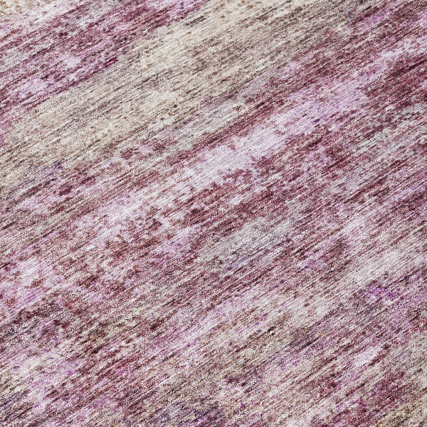 Homeroots 3' Blush Brown And Beige Abstract Washable Area Rug For Indoor And Outdoor Spaces, Durable Design 8' Round Polyester 605969