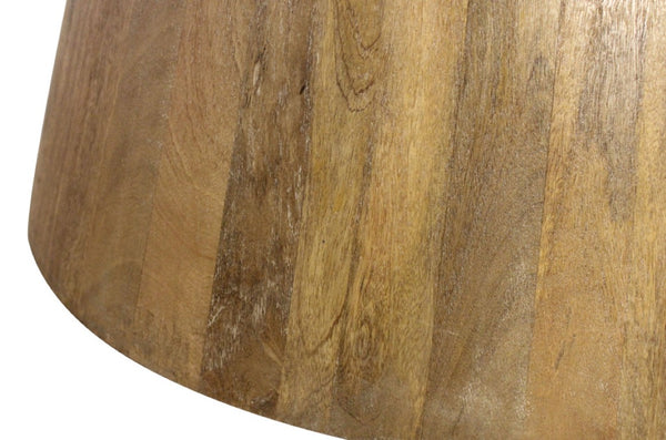 72 Inch Solid Wood Round Dining Table with Pedestal Base for Spacious Gatherings