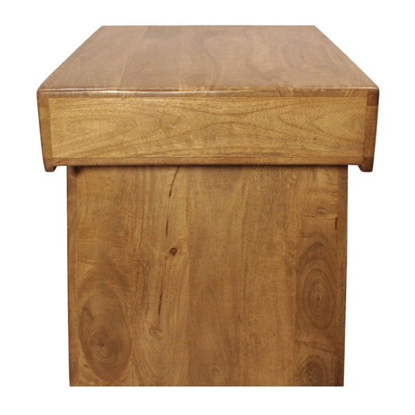 HomeRoots Set of Two Rustic Walnut Distressed Solid Wood Nested Tables for Versatile Home Decor Solutions 605991