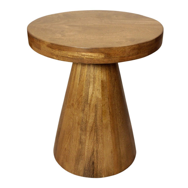 HomeRoots Set of Two Rustic Walnut Distressed Solid Wood Nested Tables for Versatile Home Decor Solutions 605991