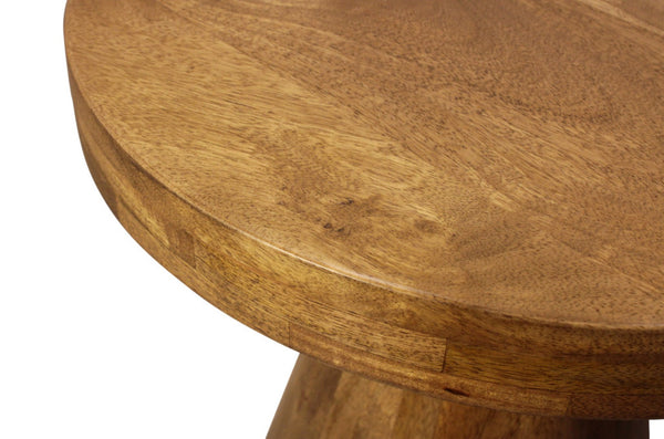 HomeRoots Set of Two Rustic Walnut Distressed Solid Wood Nested Tables for Versatile Home Decor Solutions 605991