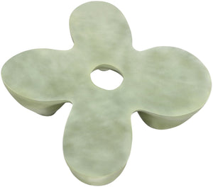 Meridian Furniture Fiore Sculptural Concrete Coffee Table Art Deco Organic Form for Indoor Outdoor Living Green 605Green-CT