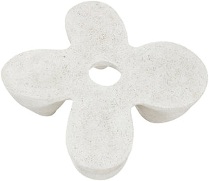 Meridian Furniture Fiore Sculptural Concrete Coffee Table Art Deco Organic Form for Indoor Outdoor Living Terrazzo 605Trzo-CT