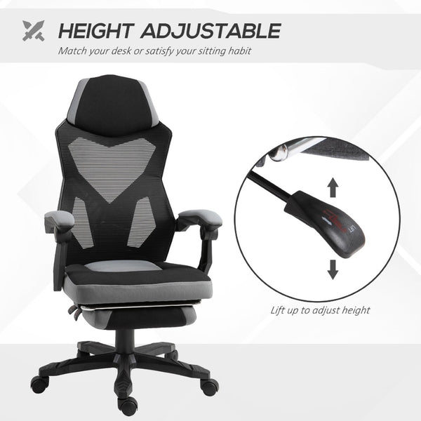 English Elm Home Office Reclining Desk Chair with Thick Cushioning and Geometric Shell Design T3971P386860