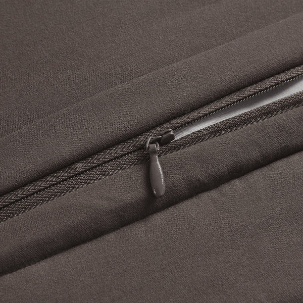 English Elm 4 Piece Comforter Set In Elegant Burgundy For California King - Luxurious, Durable & Cozy Design B035128755