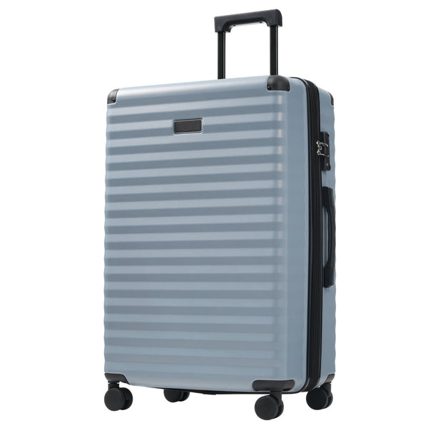 English Elm Luggage 5 Piece Abs Hardshell Travel Set with Usb Port Spinner Wheels and Tsa Lock Sky Blue N732P265290C
