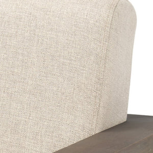 HomeRoots 35" Cream and Brown Arm Chair - Stylish Solid Wood Frame, Plush Comfort, Perfect for Any Space! 606019
