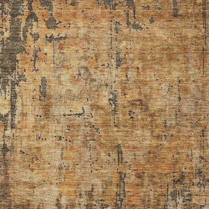 Homeroots 3' Abstract Copper And Brown Washable Indoor Outdoor Rug - Durable, Stylish, Stain Resistant Design 9' X 12' Polyester 606054