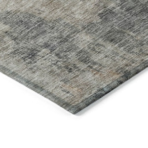 Homeroots 3' Coffee Black And Beige Abstract Washable Area Rug For Stylish Indoor And Outdoor Spaces 3' X 5' Polyester 606086