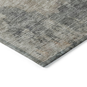 Homeroots 3' Coffee Black And Beige Abstract Washable Area Rug For Stylish Indoor And Outdoor Spaces 9' X 12' Polyester 606090