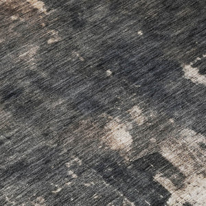 Homeroots 3' Taupe And Charcoal Abstract Washable Area Rug - Stylish, Durable Design For Indoor And Outdoor Use 8' Round Polyester 606130