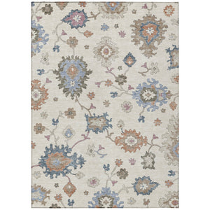 HomeRoots 9' X 12' Elegant Floral Area Rug – Durable, Washable, Versatile Design for Indoor & Outdoor Spaces 606162