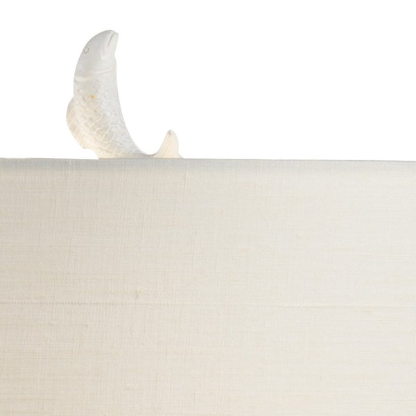 Wildwood Crane Matte White Table Lamp With Antique Gold Leaf Base, Sculptural Slim Ambient Light For Rooms 60617