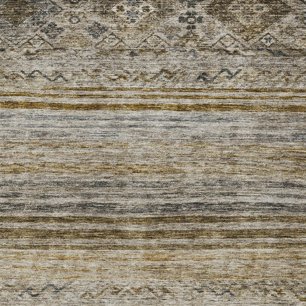 Homeroots 3' Artichoke Green Blue And Black Floral Washable Area Rug For Indoor And Outdoor Spaces 5' X 8' Polyester 606177