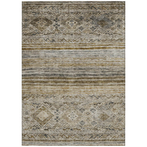 Homeroots 3' Artichoke Green Blue And Black Floral Washable Area Rug For Indoor And Outdoor Spaces 8' X 10' Polyester 606179